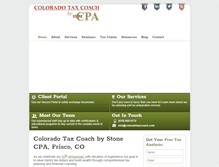 Tablet Screenshot of coloradotaxcoach.com
